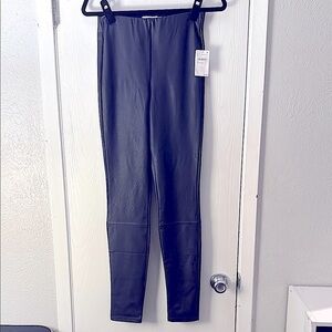 Good American Ink Faux Leather Pants Ink Blue